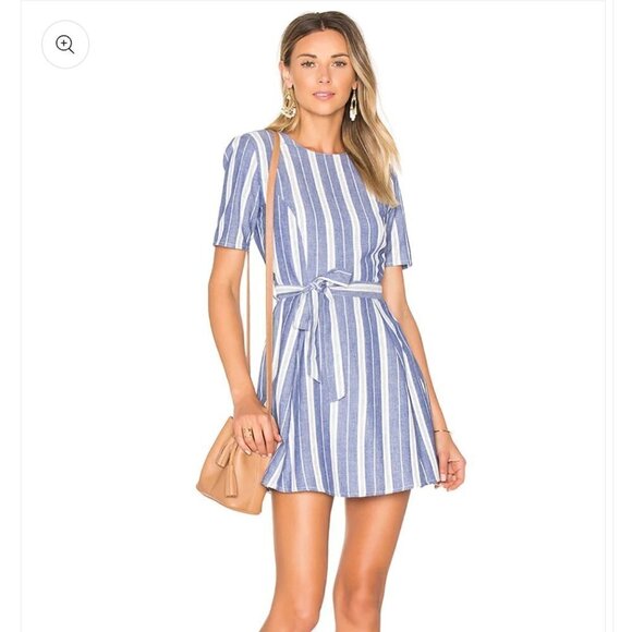 Revolve Tularosa Iris Cotton Striped Mini Dress XS - Picture 1 of 6
